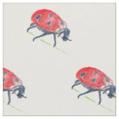 Tissu du coton peigné par coutume de coccinelle (Fermer)