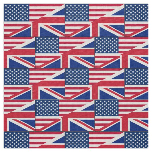 Tissu du drapeau britannique américain à deux cito (Échantillon)