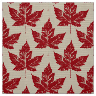 Tissu du drapeau canadien Tissu Customisé