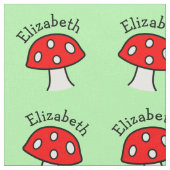 Tissu du nom du champignon rouge (Fermer)