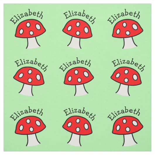 Tissu du nom du champignon rouge (Échantillon)
