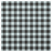 Tissu Duck Egg Blue & Black Plaid Gingham (Échantillon)