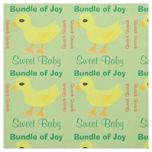 Tissu Ducky jaune (Échantillon)