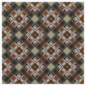 Tissu d'Upholstery Brown foncé et bleu (Fermer)