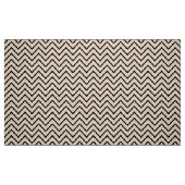Tissu d'Upholstery Chevron noir et crème (Fat Quarter)