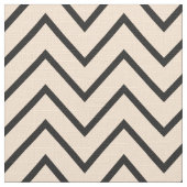 Tissu d'Upholstery Chevron noir et crème (Détail)