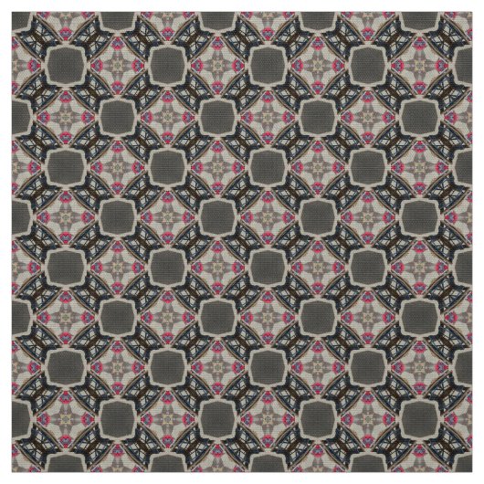 Tissu d'Upholstery gris et rouge (Échantillon)