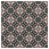 Tissu d'Upholstery gris et rouge (Fermer)