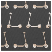 Tissu E-Scooter Patterned Cream et noir (fermé)