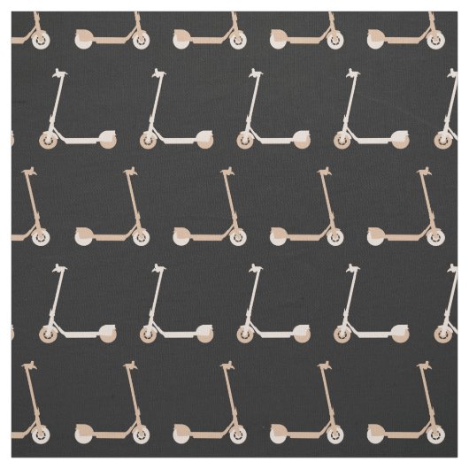 Tissu E-Scooter Patterned Cream et noir (Échantillon)