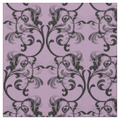 Tissu Ebony Purple Parisien Damask Pattern Fabric (Fermer)