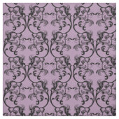 Tissu Ebony Purple Parisien Damask Pattern Fabric (Échantillon)