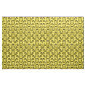 Tissu Ebony Yellow Parisien Damask Pattern Fabric (Yard)