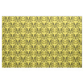 Tissu Ebony Yellow Parisien Damask Pattern Fabric (Fat Quarter)