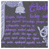 Tissu Échantillon celtique en noir et violet (Fermer)