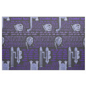 Tissu Échantillon celtique en noir et violet (Fat Quarter)