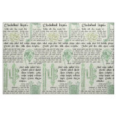 Tissu Échantillonneur celtique en vert (Fat Quarter)