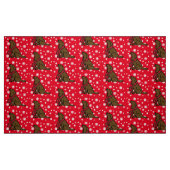 Tissu Écharpe de tartan de Labrador de chocolat (Fat Quarter)