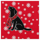 Tissu Écharpe noire 2 de tartan de Labrador (Fermer)