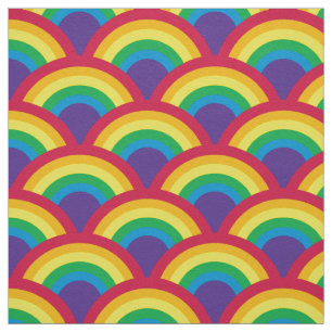 Tissu Échelle de sirène arc en arc