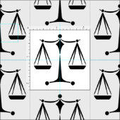 Tissu Échelles classiques de justice | Bureau du droit (Carreau)