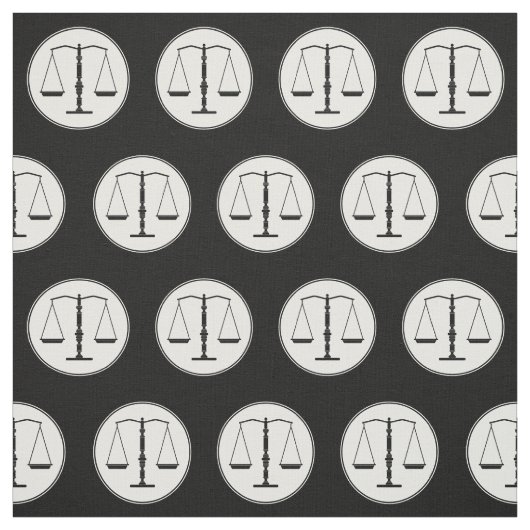 Tissu Échelles de noir de justice (Échantillon)