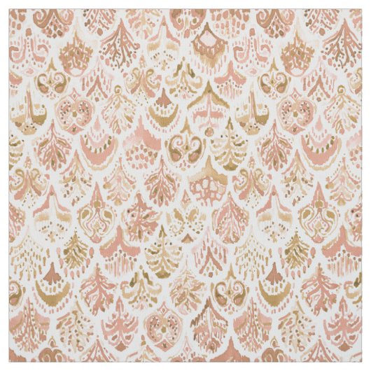 Tissu Échelles de poissons roses d'or de SIRÈNE de (Échantillon)