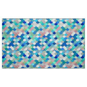 Tissu Échelles de sirène, Aqua, rose de Shell, et cobalt (Fat Quarter)