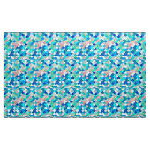Tissu Échelles de sirène, Aqua, rose de Shell, et cobalt (Yard)