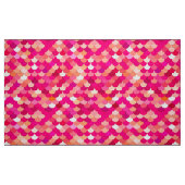 Tissu Échelles de sirène, corail, rose fuchsia, et pêche (Fat Quarter)
