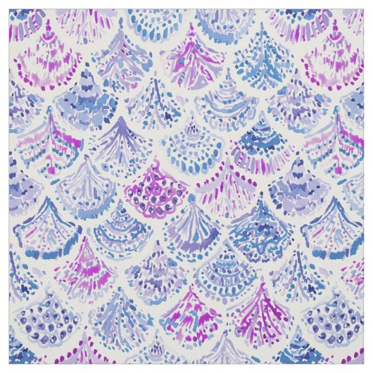 Tissu Échelles de sirène de lavande de PROTECTRICE (Échantillon)