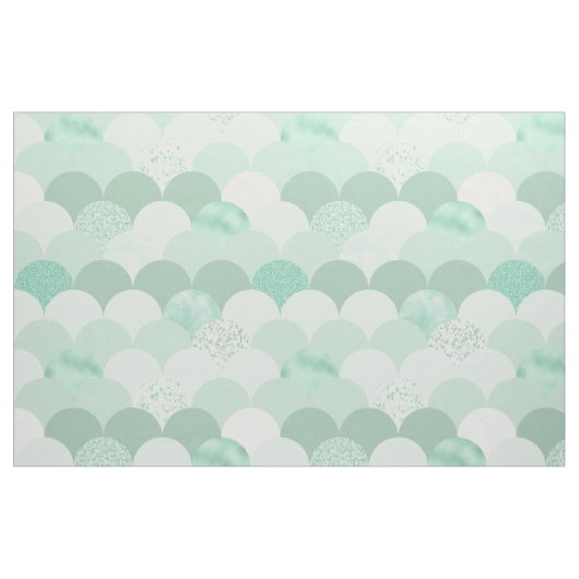 Tissu Échelles de sirènes vertes (Fat Quarter)