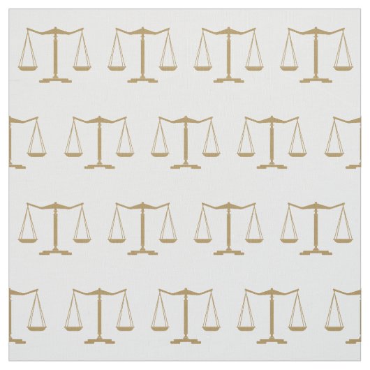 Tissu Échelles d'or de la justice| Avocat (Échantillon)