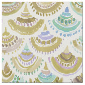 Tissu Échelles D'OR de sirène d'aquarelle de MERMACITA (Fermer)