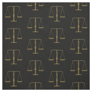 Tissu Échelles d'or des cadeaux de loi de la justice  