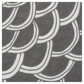 Tissu Echelles noires et blanches (Échantillon)