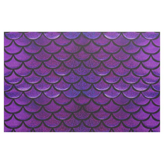 Tissu Échelles pourpres et bleues de Falln de sirène (Fat Quarter)
