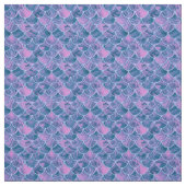 Tissu Échelles roses turquoises (Échantillon)