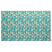 Tissu Échelles, turquoise, Aqua, Taupe, et crème de (Yard)