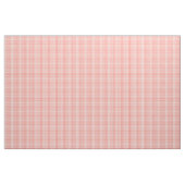 Tissu Écho de pêche et pied-de-poule blanc (Yard)