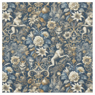 Tissu Echos au Chaos - Carreaux classiques gothiques