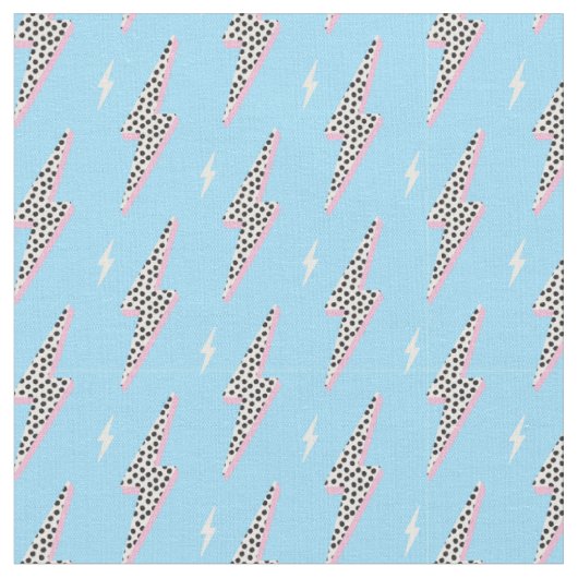Tissu Éclair à point rose (Fermer)