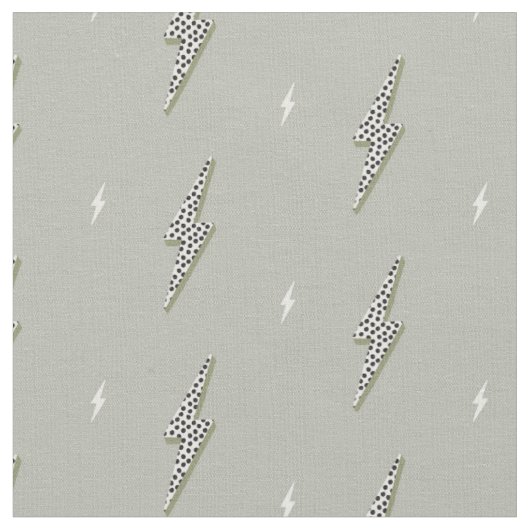 Tissu Éclair électrique vert kaki simple (Fermer)