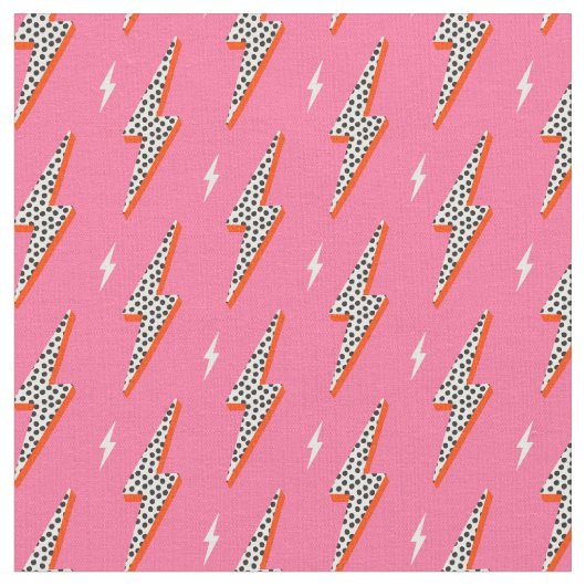 Tissu Éclair rétro clignotement clignotant rouge (Fermer)