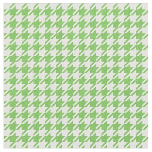 Tissu Éclair vert et pied-de-poule blanc (Fermer)