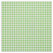 Tissu Éclair vert et pied-de-poule blanc (Échantillon)
