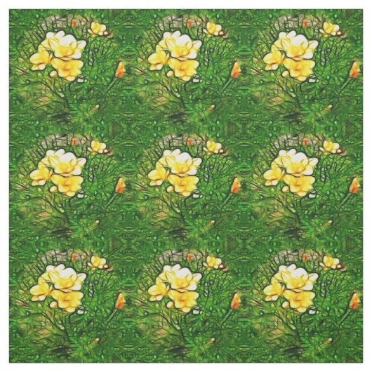 Tissu Éclat de freesia (Échantillon)