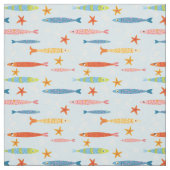Tissu École de poisson amusant (Échantillon)