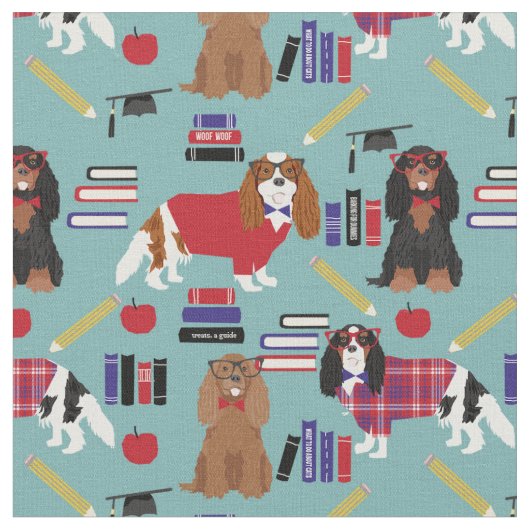 Tissu École d'enseignants Cavalier King Charles (Fermer)
