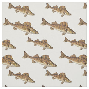 Tissu École des poissons de brochets vairons